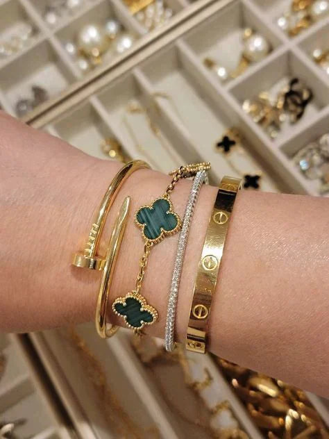 FORTUNATO CLOVER BRACELET | GREEN