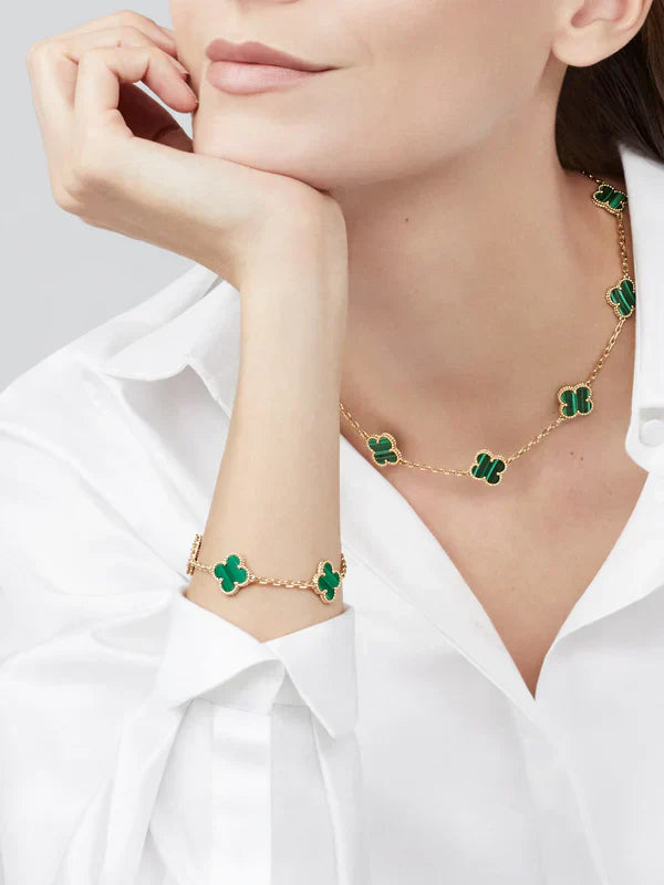 FORTUNATO CLOVER BRACELET | GREEN