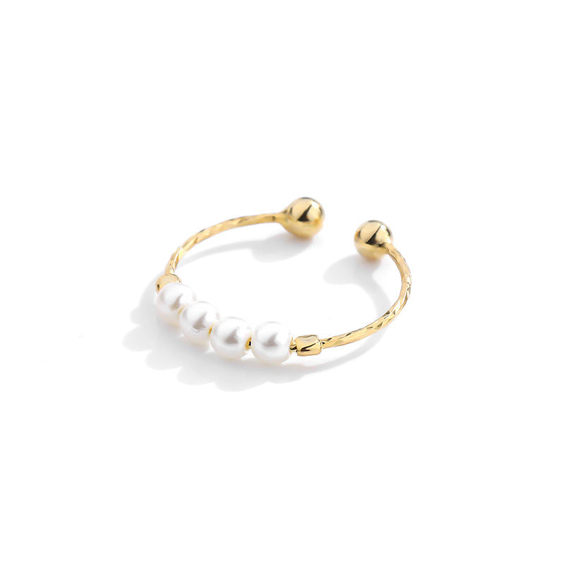Pearl Rotating Worry Ring