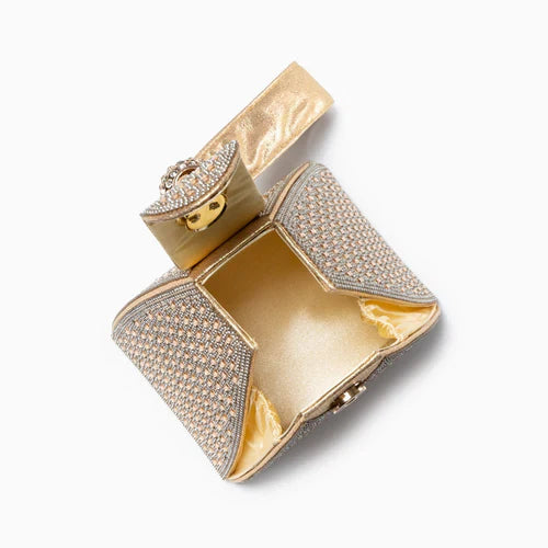 CRYSTAL PYRAMID HANDBAG