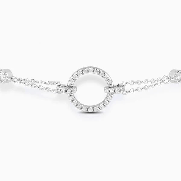 Scintillante Open Circle Pendant Bracelet